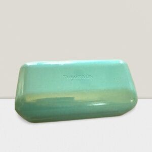 Tiffany & Co Eyeglasses Sunglass Hard Clamshell Case Robin Blue 6"x3"X2.5" -Used